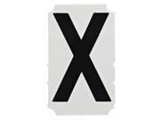 Brady Letter Label X Black 1 Character Height 10 PK 5010 X