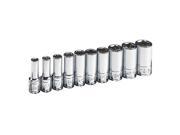 SK PROFESSIONAL TOOLS 41880 Socket Set SAE 1 4 in. Dr 10 pc G8603612