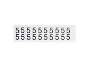 BRADY Number Label 5 Black White 5 8 Character Height 1 EA 9712 5