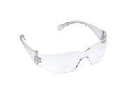3M 11515 00000 20 Safety Reader Glasses 2.5 Clear Antifog