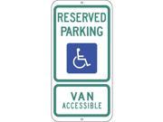 Handicap Parking Sign Zing 2704 24 Hx12 W