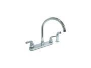 Dominion Faucets Faucet Arch Swing Spout Chrome 2 Holes Lever Handle 77 6105