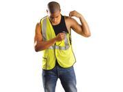 OCCUNOMIX LUX SSBRPC Y4X High Visibility Vest 4XL Yellow 27 in L