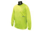 Radians ST21 NPGS 2X Saftey T Shirt Non Rated Long Sleeve Green 2X Large