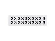 Brady Number Label 3 Black White 5 8 Character Height 1 EA 9712 3