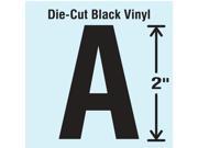Stranco Inc Die Cut Letter Label A Black 10 PK DBV 2 A 10