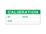 Brady Calibration Label WOAF 10