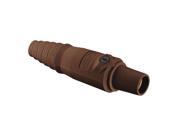 HUBBELL HBL300FBN Single Pole Connector Female Brown