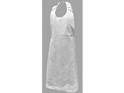 ACTION CHEMICAL A DP 46 W Apron 46in.Lx28in.W White PK1000