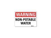 Lyle Warning Sign Non Potable Water 14 in. W U6 1182 RD_14X10