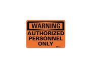 Lyle Admittance Sign Recycled Aluminum 7 in H U6 1030 RA_10X7
