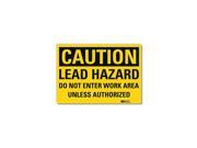 Lyle Safety Sign Lead Hazard 5in.H U4 1485 RD_7X5