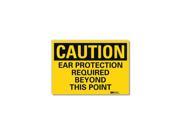 Lyle Safety Sign Ear Protection Beyond 5in.H U4 1241 RD_7X5