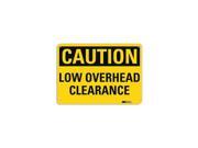 Lyle Safety Sign Overhead Clearance 7in.H U4 1516 RA_10X7