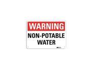 Lyle Warning Sign Non Potable Water 7 in. H U6 1182 RA_10X7