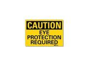 Lyle Safety Sign Eye Protection Rquired 10inW U4 1283 RD_10X7