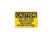 Lyle Safety Sign Eye Ear Rqrd Point 14in.W U4 1270 RD_14X10