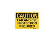 Lyle Safety Sign Ear Eye Protection 7in.H U4 1225 RA_10X7