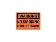 Lyle Warning No Smoking Sign English 10 in. W U6 1174 RD_10X7