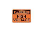 Lyle Warning Sign High Voltage Surface 7 in H U6 1119 RA_10X7