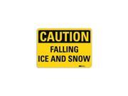 Lyle Safety Sign Falling Ice And Snow 7in.H U4 1302 RA_10X7