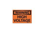 Lyle Warning Sign High Voltage Surface 10in W U6 1119 RD_10X7