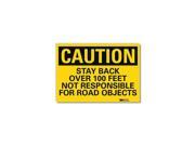 Lyle Safety Sign Self Adhesive 7in.H x 10in.W U4 1684 RD_10X7