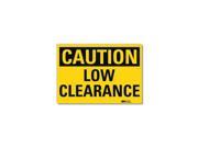 Lyle Safety Sign Low Headroom 5in.H U4 1512 RD_7X5