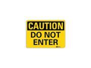 Lyle Safety Sign Do Not Enter 7in.H x 10in.W U4 1172 RA_10X7
