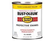 Rust Oleum Stops Rust® Gloss Sunburst Yellow Enamel Paint 1 qt. 7747502