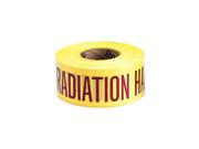 BRADY 91470 Barricade Tape Caution Radiation Hazard G9404744
