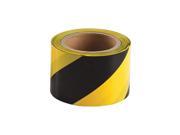 BRADY Barricade Tape Black Yellow Polyethylene 91214