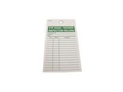 Eye Wash Inspection Record Tag Badger Tag Label Corp 124 5 3 4 Hx3 9 64 W