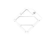 14 1 8 x 12 1 2 Aluminum Clipped Corners Placard Holder Silver