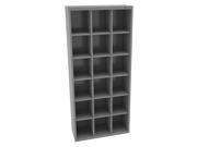 TENNSCO CC 78MG Cubbie Cabinet Med Gray 13 1 2inDx78inH G2177178