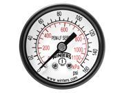 Winters Gauge Pressure 1 1 2in. 0 to 160 psi PEM1421LF