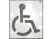 Stencil Handicap Symbol 21 1 2 Low Density Polyethylene 1 EA