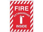 Zing Fire Sign Alum Fire Extinguisher Inside 1890A