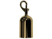 LAWRENCE METAL ROPEEND SNAP 2P Post Rope Snap End Polished Brass