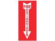 Zing Fire Sign Self Adhesive 14inH x 3 1 4inW 1885S