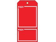 Red Blank Tag Electromark T399RD 5 3 4 Hx2 7 8 W