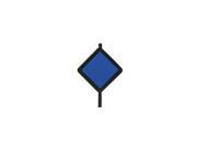 INCOM MANUFACTURING 710 Reflective Driveway Marker Blue 48 In H