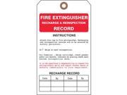 Fire Extinguisher Tag See All Industries FTUF G51 7 Hx4 W