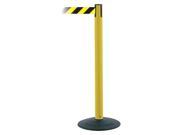 TENSABARRIER 875 35 STD NO D4X C Barrier Post with Belt PVC Yellow
