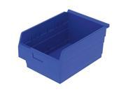 Blue Shelf Bin 35 lb Capacity 30806BLUE Akro Mils