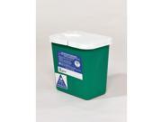 Sharps Container Green with White Lid Covidien GEWC100790