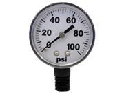 FIMCO 5167007 Pressure Gauge 0 to 100 psi 2In 1 4In