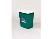 Sharps Container Green with White Lid Covidien GEWC100781