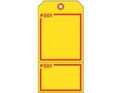 Yellow Blank Tag Electromark T399YL 5 3 4 Hx2 7 8 W