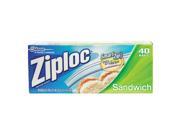 ZIPLOC CB711398 Food Bag Clear Ziploc 22 oz. PK40 G0379359